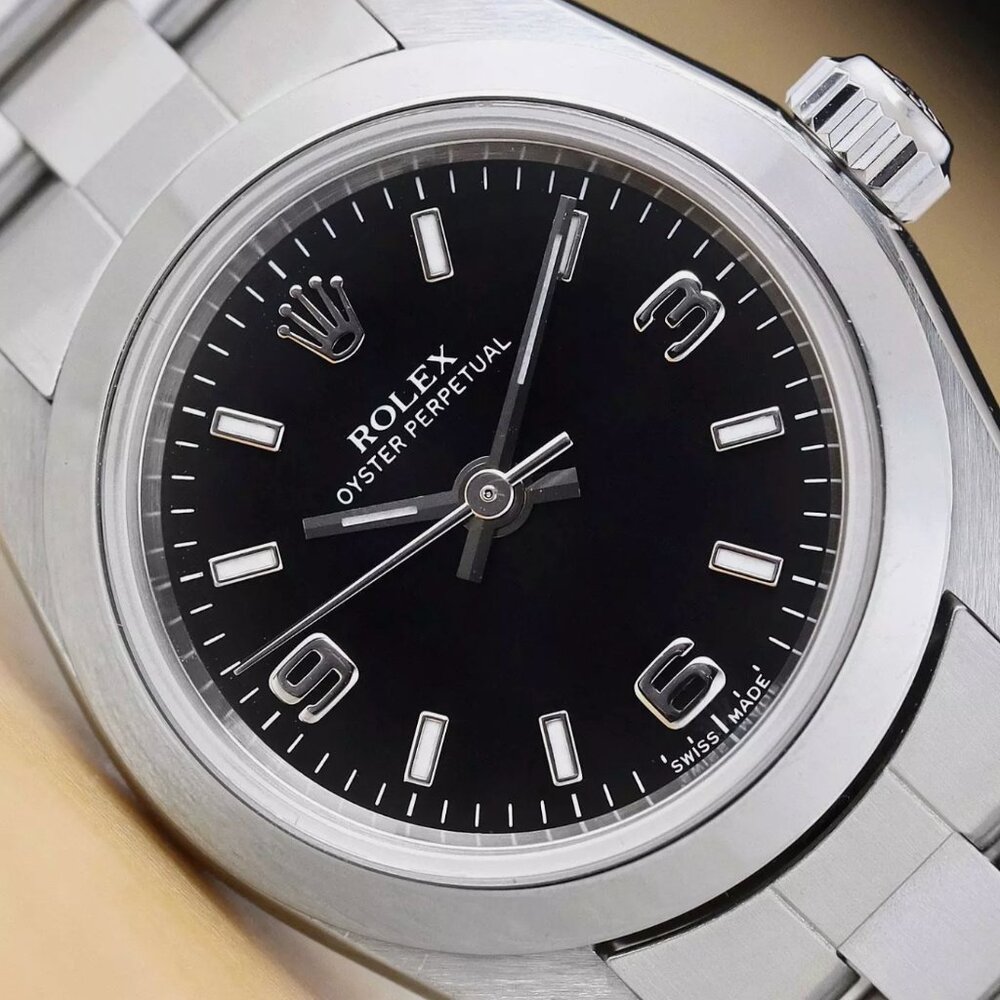Rolex 24mm Ladies Oyster Perpetual Watch! Mint!